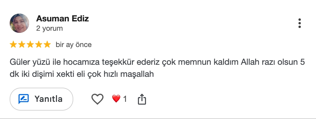 Google yorumu
