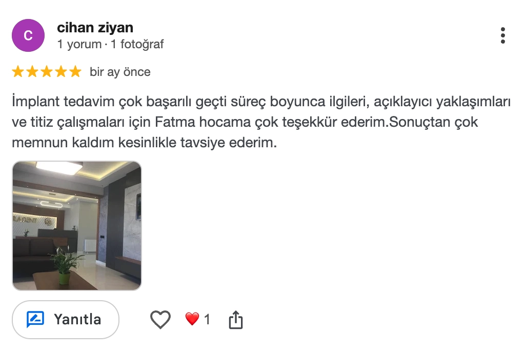 Google yorumu