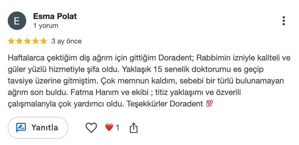 Google yorumu