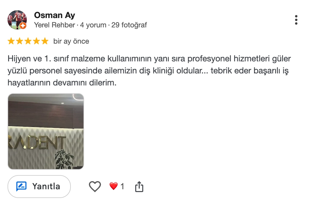 Google yorumu